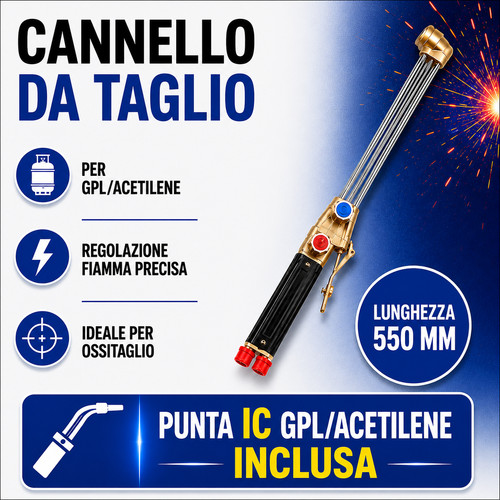 Cannello taglio punte ic - cannello,