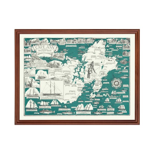 Vecchia mappa cape - mappa, ma