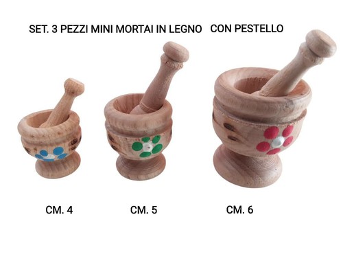 Set pezzi mini mortaio con - pezzi,