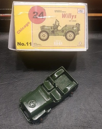 Vintage tootsie toy jeep - vintage,