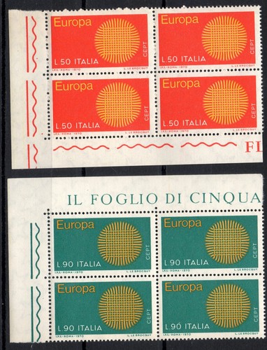 Italia 1970 quartina serie - quartina,
