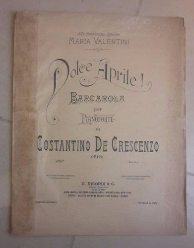 Spartito musicale dolce aprile - spartito,