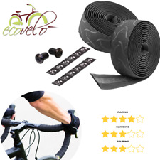 NASTRO MANUBRIO BICI BICICLETTA CORSA RACING  NERO ANTISCIVOLO LEGGERO