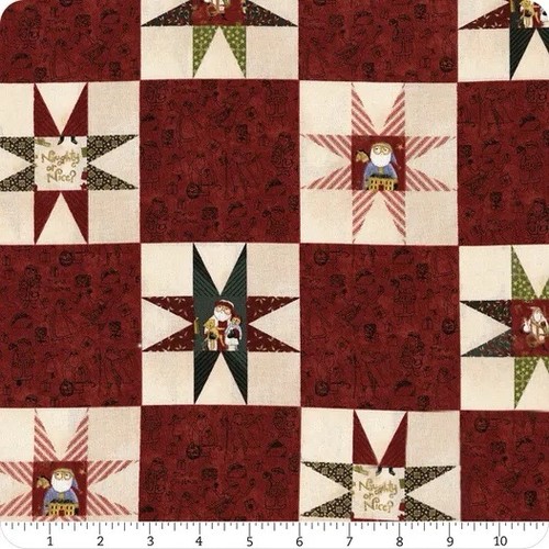 Tessuto patchwork natalizio