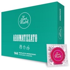 Preservativi Aromatizzati Banana Fragola Cioccolato 144 pz Love Match