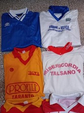 Lotto Stock 7 Maglie Calcio Vintage Umbro Ennerre Puma Altre Lametta Taglie L XL