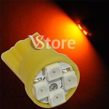 2 LED T10 4 SMD GIALLO Lampada