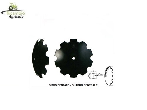 Disco frangizolle dentato - frangizolle,