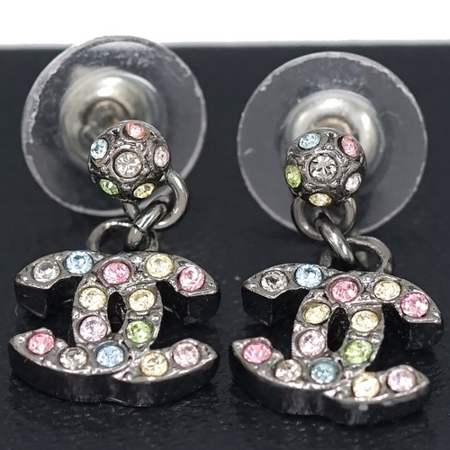 Orecchini pendenti chanel - orecchini,