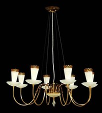 LAMPADARIO IN FERRO BATTUTO E