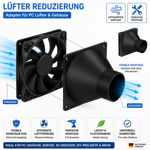 Adattatore ventola ventilatore - adattatore,