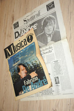 FABRIZIO DE ANDRE'  servizio Musica e altro + altro servizio 1999