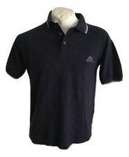 Polo da uomo Kappa T-Shirt Maglia Cotone Blu Taglia M/L Jersey Trikot