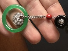 Anello Argento Smeraldo Rubini