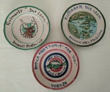 Lotto 3 Piatti del buon ricordo da collezione del Veneto anni '70