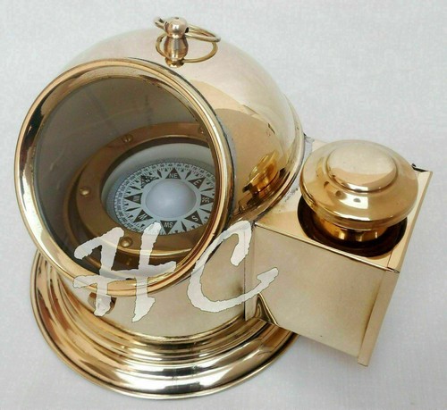 Vintage ottone nautico nave - ottone, /