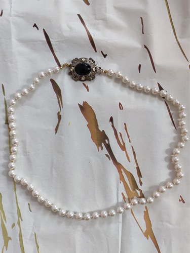 Collana perle con ciondolo - collana, di