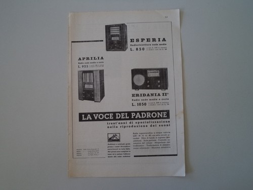 Advertising pubblicità 1935 - advertising,