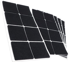® / 40 X Feltrini Autoadesivi/Nero / 50X50 Mm/Quadrato/Piedini per Mobili in Fel