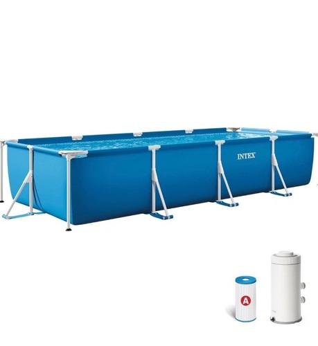 Intex frame piscina - piscina, fuori