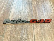 VOLKSWAGEN VW POLO G40 LOGO SIGLA EMBLEMA FREGIO STEMMA SCRITTA BADGE TARGHETTA