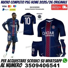 Maglia Psg Paris Saint Germain Dembelè 2025 2026 Dembele Dembelé Originale Home