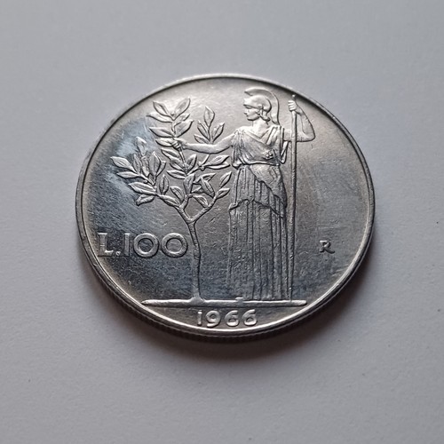 Moneta 100 lire minerva - moneta, 1966