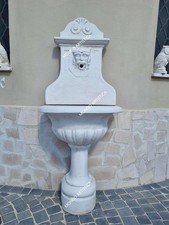 FONTANA A MURO PARETE CON  VASCA LAVANDINO DA GIARDINO PER ESTERNO CEMENTO H 146