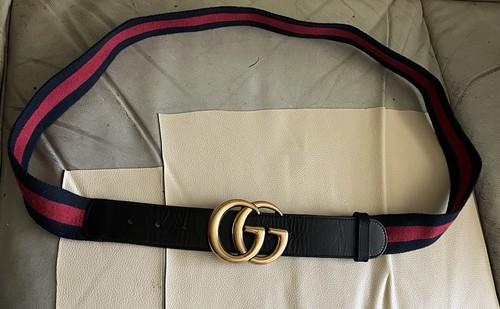 Cintura uomo gucci blu - uomo, gg