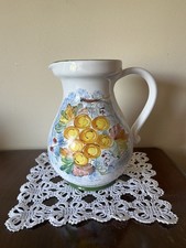 Brocca ceramica Deruta decoro