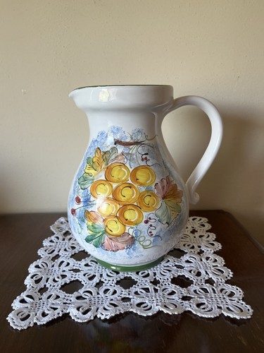 Brocca ceramica deruta decoro - brocca,