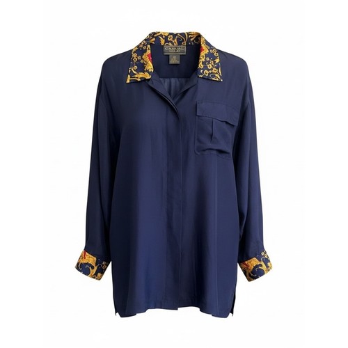 Blusa blu navy con - , bottoni