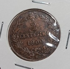Italia 2 centesimi, 1900   Re