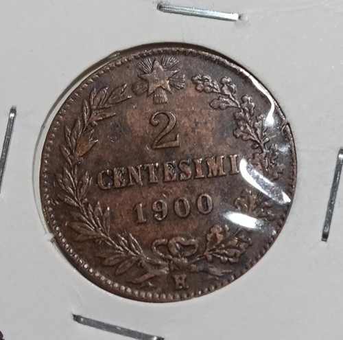 Italia centesimi 1900 re - 2, centesimi,
