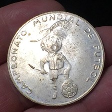 Stock Argentina 78 Fifa World Cup Moneta Medaglia Pubblicitaria 1978