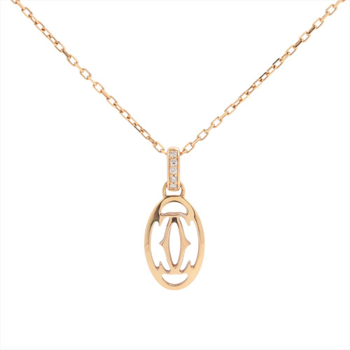 Collana cartier logo doppia - logo, c