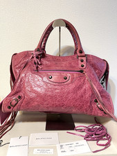 Borsa a tracolla BALENCIAGA City 115748 rosa rosa con nappa di ricambio 2008