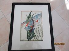 BRUNO FAEL ACQUERELLO SU CARTONCINO DEL 1984 PERFETTO