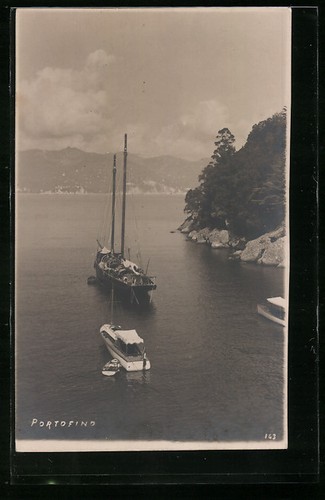 Cartolina portofino barche in - cartolina,