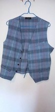 Men's light blue plaid tartan