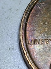 one 1973 Lincoln Cent bordo grasso errore sbagliato RARO - extra largo 