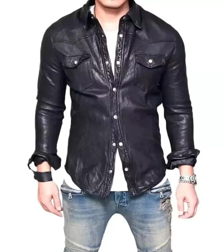Camicia uomo pelle stile