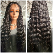 Parrucca riccia marrone pizzo