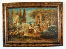 DIPINTO "PAESAGGIO DI UN GIARDINO ESTIVO"