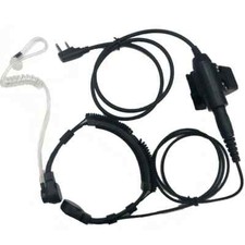 Auricolare microfono gola tattico spina NATO per Kenwood Baofeng UV-5R Wouxun
