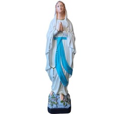 Statua Madonna di Lourdes Lourd cm 30 in resina infrangibile per interno esterno
