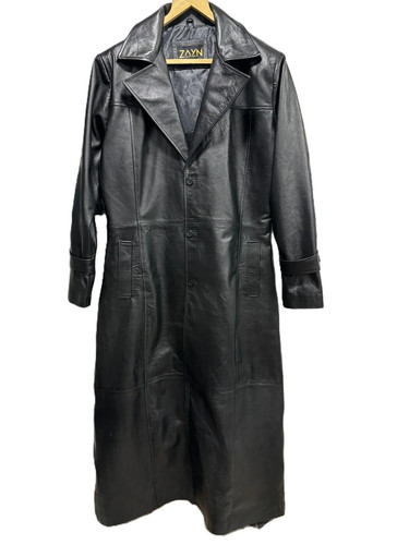 Trench coat uomo vera pelle