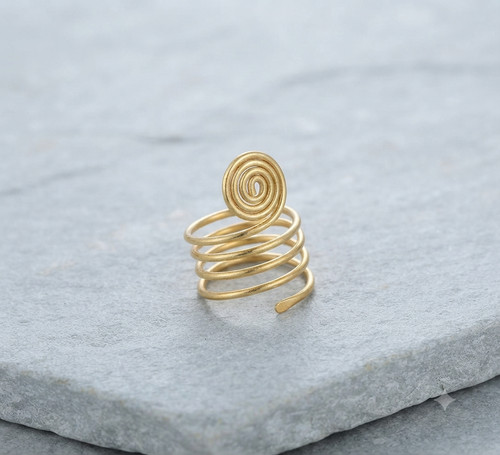 Anello spirale rame - in,