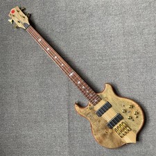 Basso 4 corde Stanley Clarke Burl Tree Top Gold Hardware pickup attivo