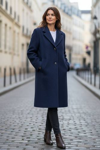 Cappotto corto quadri - cappotto,